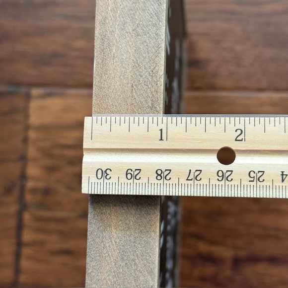 Hobby Lobby "Little Man Cave" Black / White MDF Wood Box 10x10 Wall/Table Decor - Picture 5 of 6